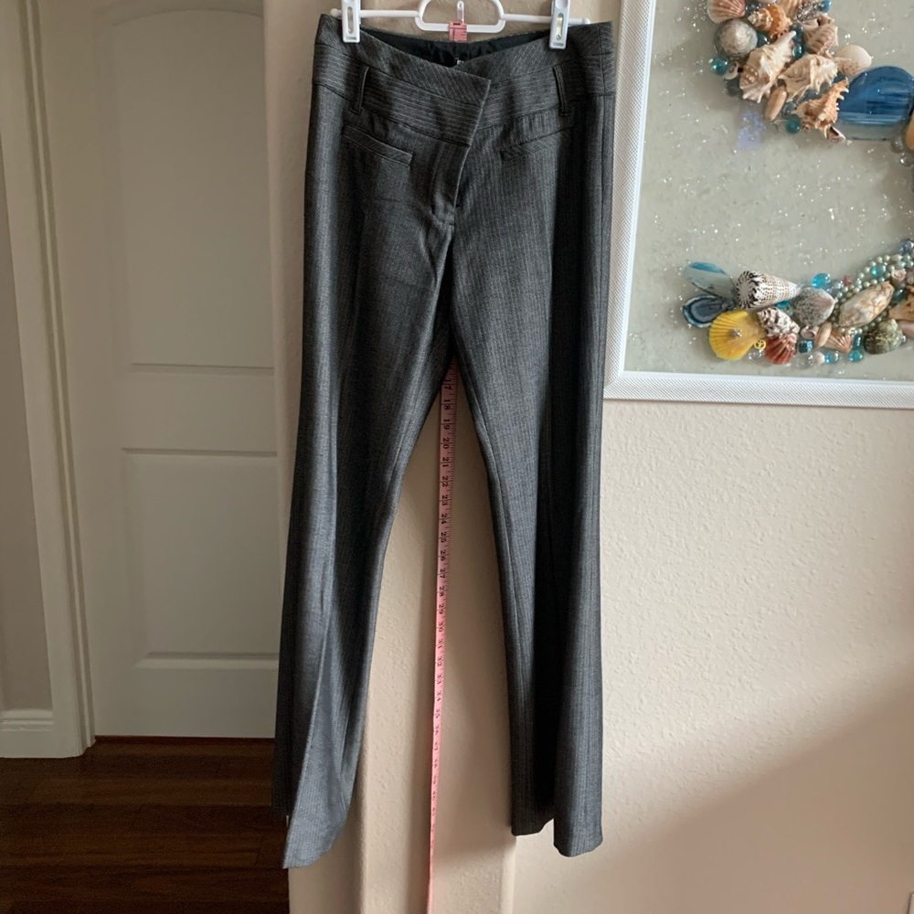 Express Gray Striped Business Pants Size 4R